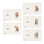 Funny Reindeer Christmas Card Bundle of 5 – Cute Merry Christmas Greeting Card Set, Whimsical Holiday Cards - Small Size