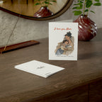 Personalized Card for Mom – Custom Message Birthday or Mother's Day Card, Sentimental Mother Greeting Card from Daughter or Son