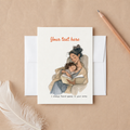 Personalized Card for Mom – Custom Message Birthday or Mother's Day Card, Sentimental Mother Greeting Card from Daughter or Son