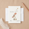 Dear Santa Card – Letter to Santa Christmas Card for Kids, Christmas Wish List Card, Holiday Activity Greeting Card