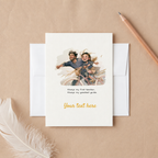 Personalized Card for Dad – Custom Father Daughter Greeting Card, Birthday or Father's Day Card, Heartfelt Dad Keepsake
