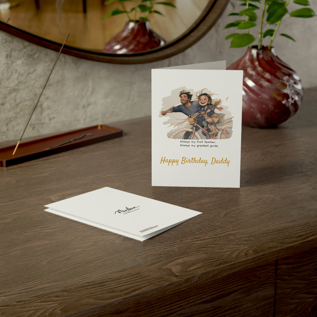 Personalized Card for Dad – Custom Father Daughter Greeting Card, Birthday or Father's Day Card, Heartfelt Dad Keepsake